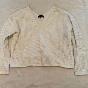 Chunky white sweater